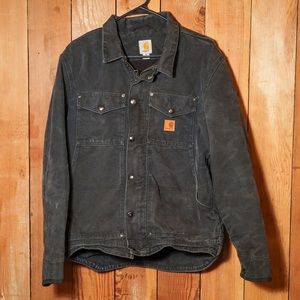Classic Faded Black Carhartt Jacket